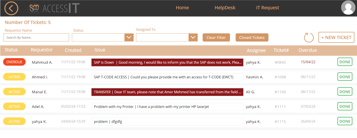 Sarir Helpdesk Application